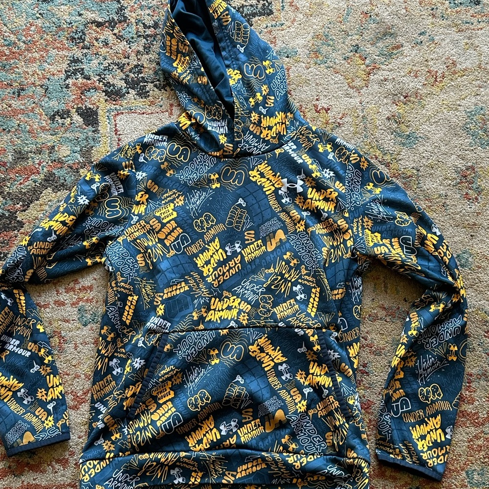 Under Armour Kids' Hoodie with Yellow Graphics